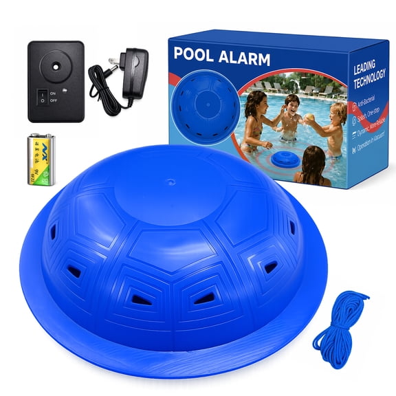 Pool Alarm for Inground & Above Ground Pools with 200ft Wireless Receiver, Adjustable Sensitivity, 85dB+ Floating Pool Safety Alarm for Instant Rescue, 200-Day 24/7 Safety Protection for Kids and Pet