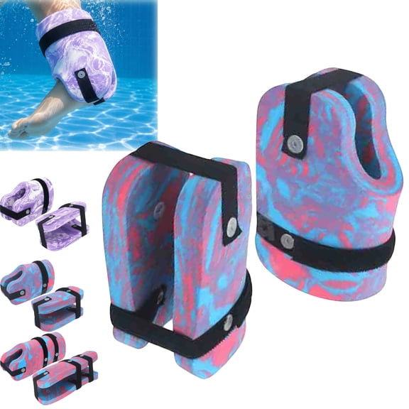 Pool Ankle Weights Adjustable Water Aerobics Leg Weights for Swimming Spa Home Gym Workouts Waterproof Non-Slip Fit 2-Piece Set with Velcro Closure