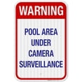 thumbnail image 1 of Pool Area Under Camera Surveillance Sign, Pool Sign,, 1 of 1