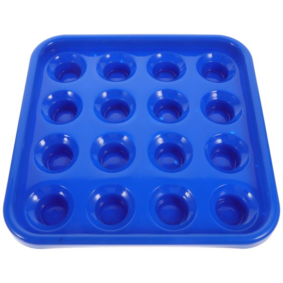 Blue Billiard Ball Storage Tray with Durable PP Material for Home Game Room Use Fits Standard Size