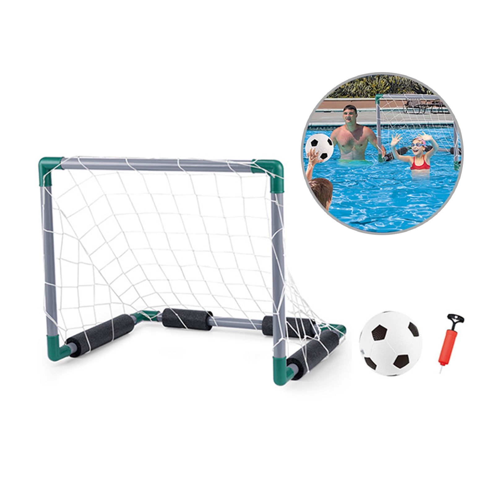 Pool Basketball Football Goal Net Water Basketball Pool Football Included Floating Hoop Targets Goal for Poolsides