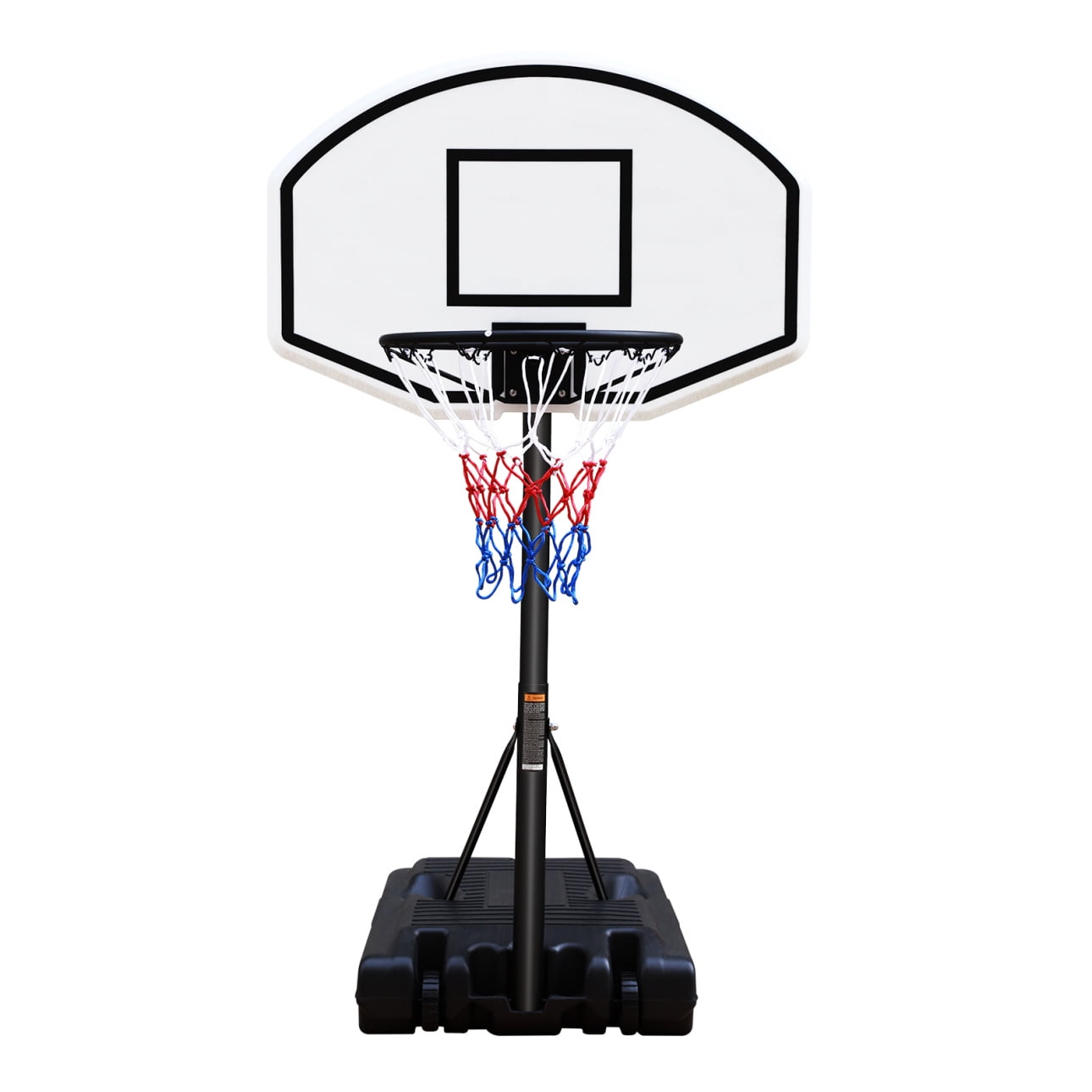 Pool Basketball Hoop, 3.1ft-4.7ft Height Adjustable Basketball Hoop for Pool Swimming Pool Basketball Hoop with 36" Backboard for Indoor Outdoor, Black