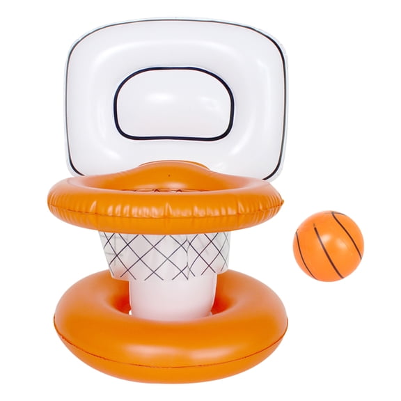 Pool Basketball Hoop Floating, Swimming Pool Basketball Hoop, 20 in Width, White Net, Water Basketball for Pool, Basketball Hoop Pool, Water Toys, Outdoor Summer Activity, 1 Set