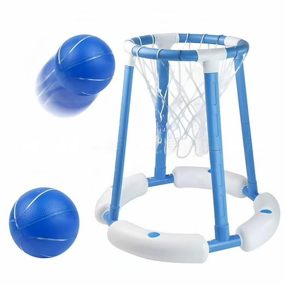 Pool Basketball Hoop for Kids, Floating Inflatable Toys with 3 Pool Balls and Pump, Swimming Pool Toy for boys and Girls