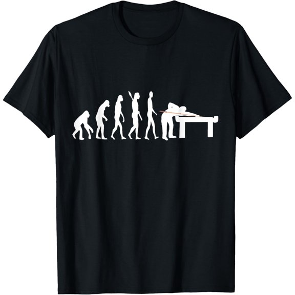 Pool Billard Evolution Snooker Player Table 8 Ball T-Shirt T-Shirt