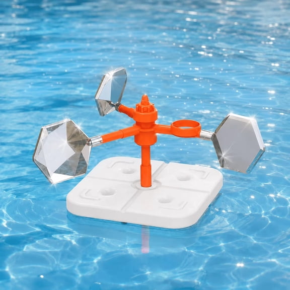 Pool Bird Deterrent Device Floating Reflective Windmill Duck Deterrent for Pool Outdoor Bird Scarer for Pond, Dock, Boat, Backyard and Garden