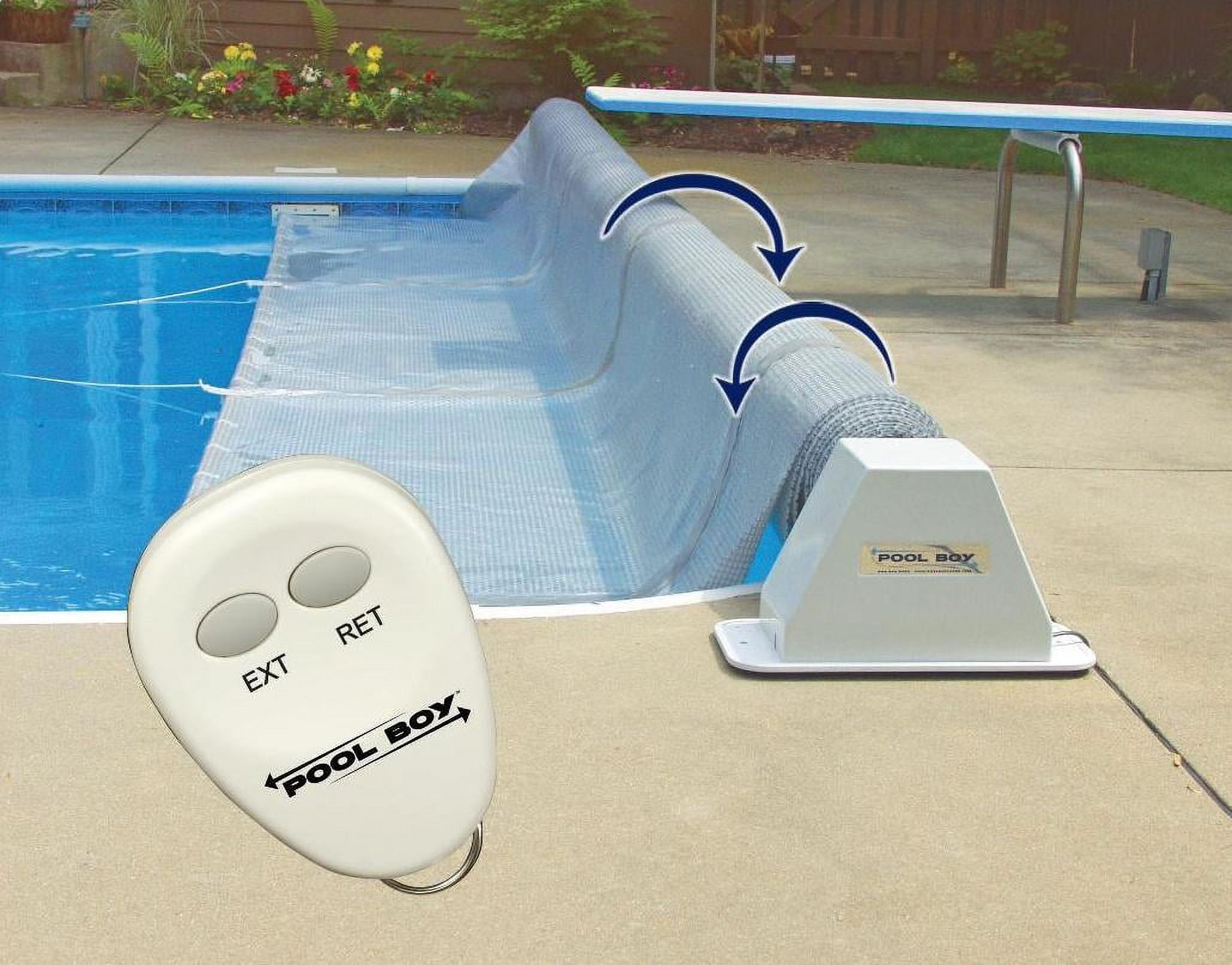 Pool Boy Automatic Solar Blanket Reel - Adjustable, Fits Up to 20 Feet