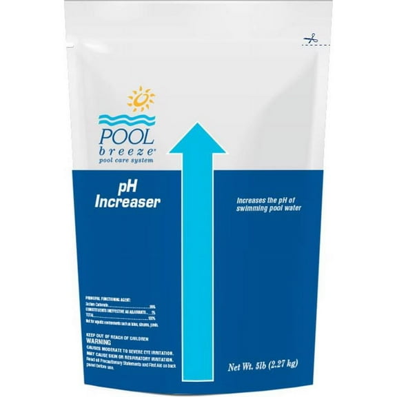 Pool Breeze 8086046 5 lbs pH Plus Powder, Pack of 8