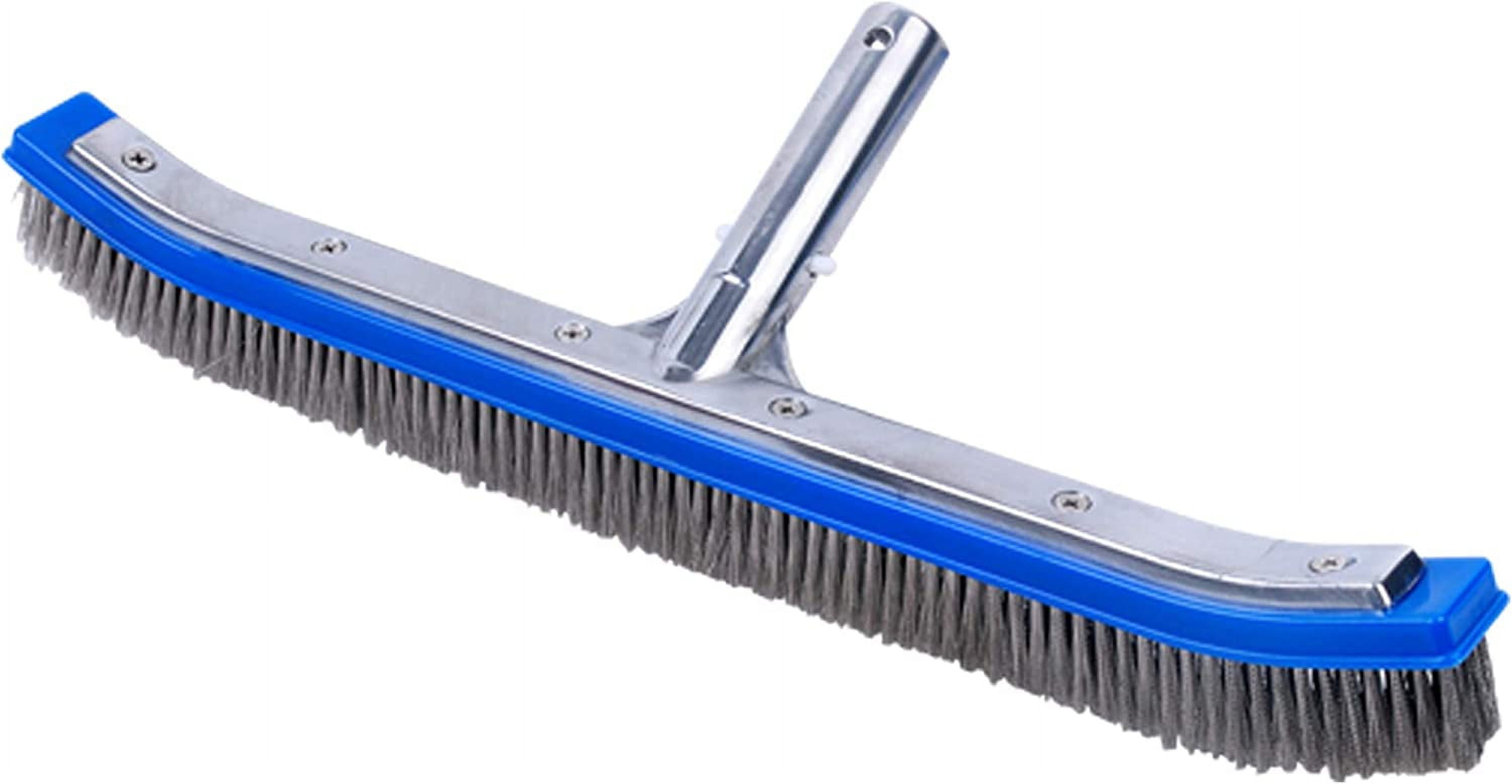 Pool Brush (Curved) with Aluminum Back and Handle Stainless Steel