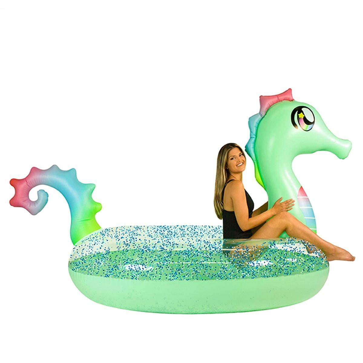 Pool Candy Gigantic Glitter Seahorse Pool Raft PC1810GSH - Walmart.com