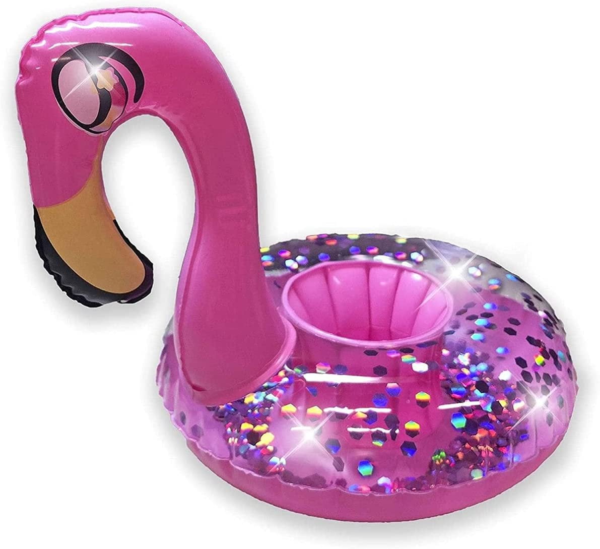 Pool Candy PCL1727-FLAMG Glitter Flamingo Drink Float - Pack of 2