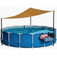 Pool Canopy Shade Set for Above Ground with Metal Storage Basket, UV ...