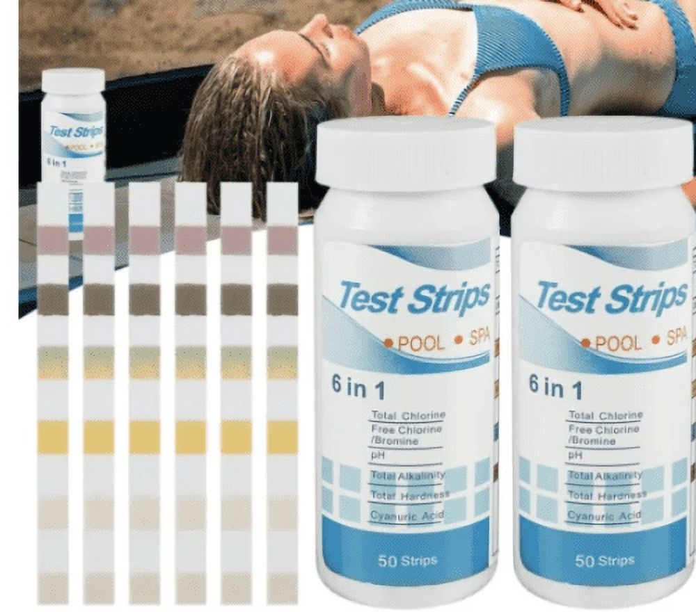 Pool Care 7Way Test Strips for Swimming Pools，Swimming Pool Water