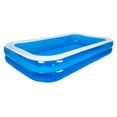 thumbnail image 1 of Pool Central 10' Blue and White Inflatable Rectangular Swimming Pool, 1 of 9
