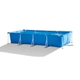 thumbnail image 1 of Pool Central 14.75ft x7.25ft Rectangular Frame Above Swimming Pool with Filter Pump, 1 of 5