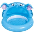 thumbnail image 1 of Pool Central 37" Inflatable Elephant Canopy Baby Swimming Pool, 1 of 1