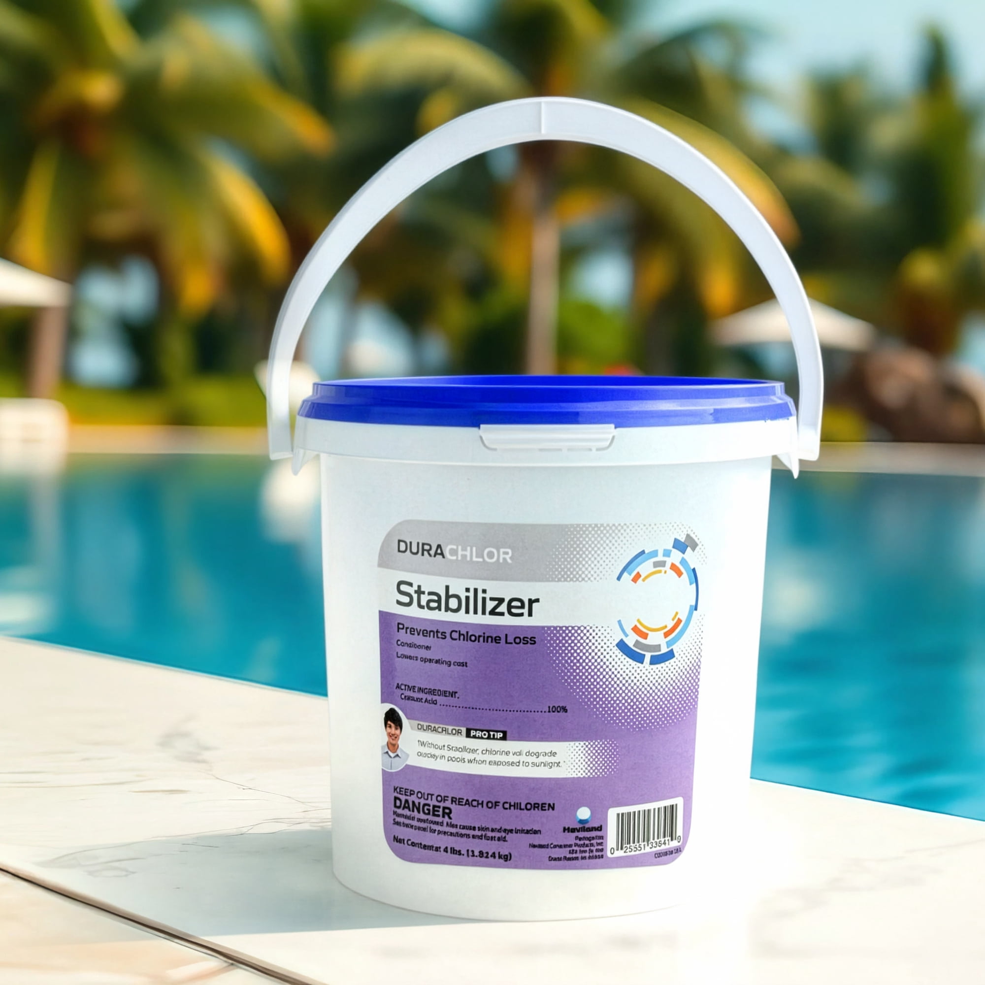Pool Central 4 Lb - Haviland Durachlor Swimming Pool Stabilizer ...