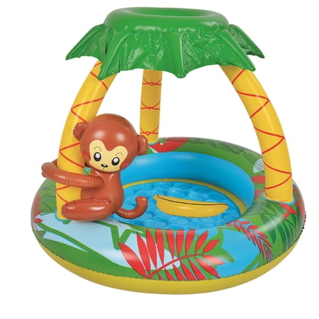 Pool Central 40" Monkey with Palm Trees Inflatable Kiddie Swimming Pool