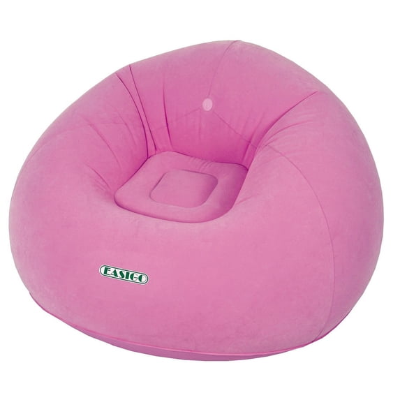 Pool Central 41" Round Flamingo Pink "Easigo" Inflatable Single Person Sofa