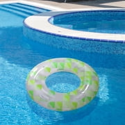 Pool Central Inflatable Geometric Inner Tube Swimming Pool Ring - 47 - Green