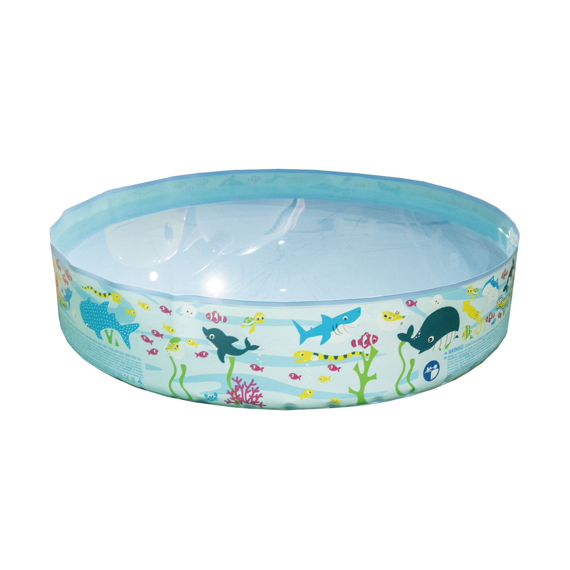 47" Blue Sea Life PVC Round Inflatable Children's Pool