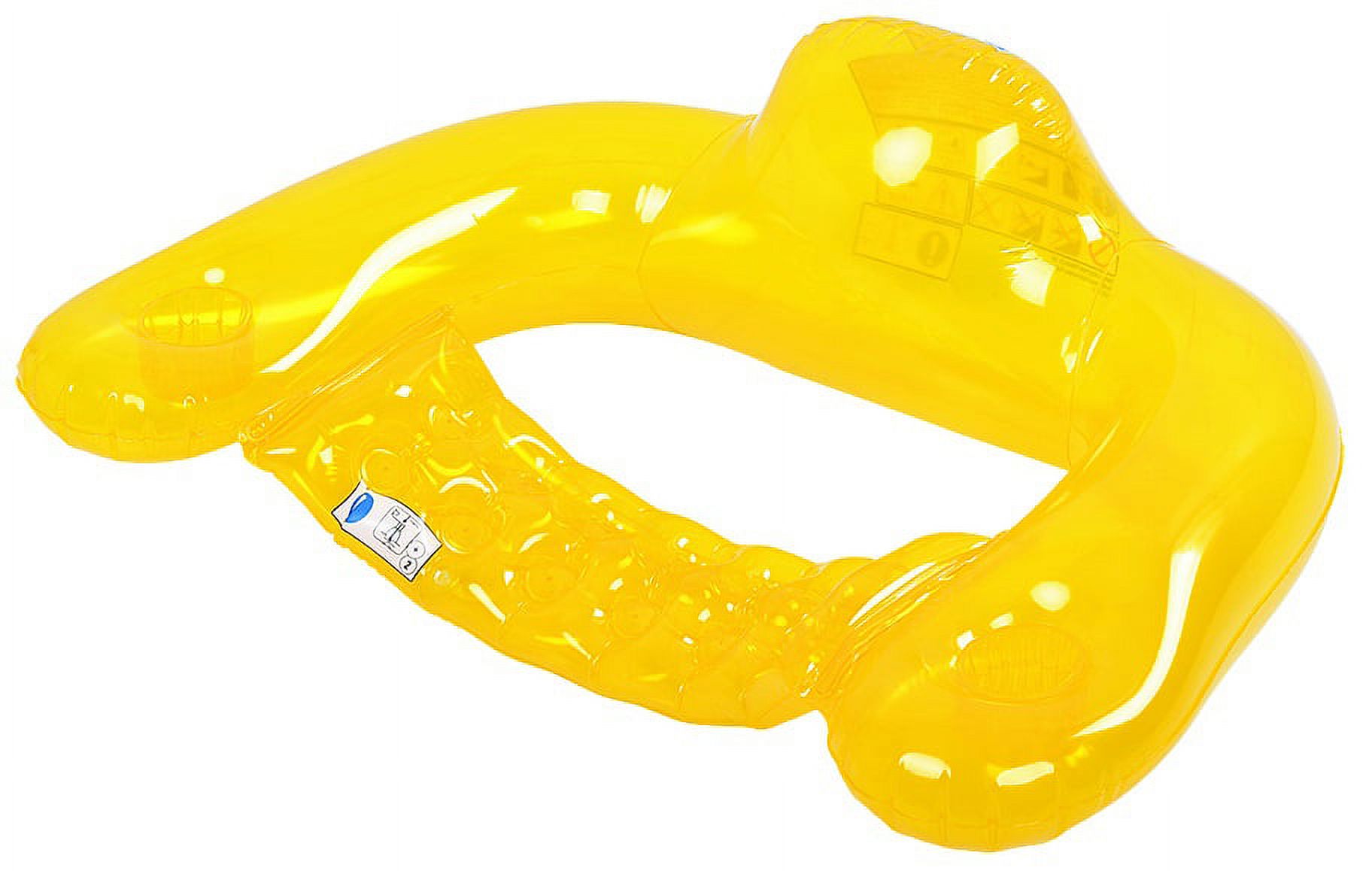 Yellow Inflatable Chair Pool Central 48.25