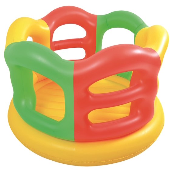 Pool Central 59" Portable Inflatable 1-Person Children's Bounce House - Yellow/Green