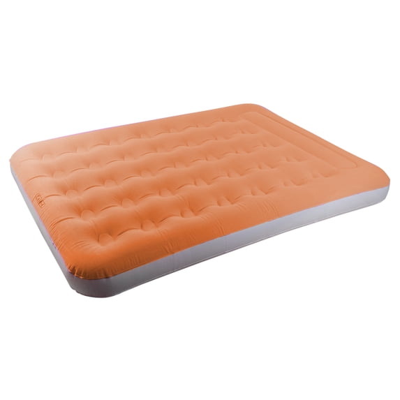 Pool Central 6.5' Double Size Orange Flocked Inflatable Air Mattress