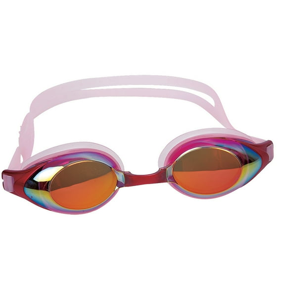 Pool Central 7" Pink Mirrored Competition Swimming Goggles
