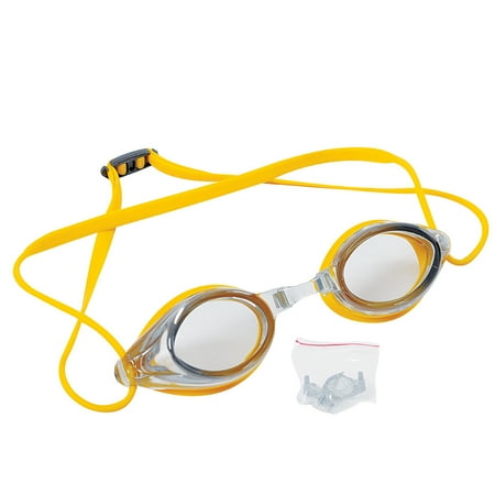 Pool Central 7" Yellow Competition Swimming Pool Goggles