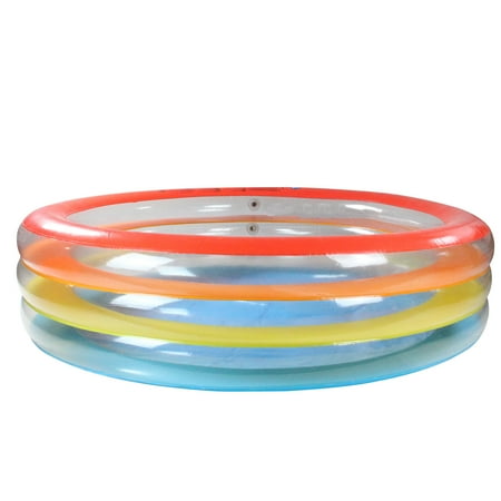 Pool Central 73.5" Vibrantly Colored Inflatable Swimming Pool with Translucent Walls