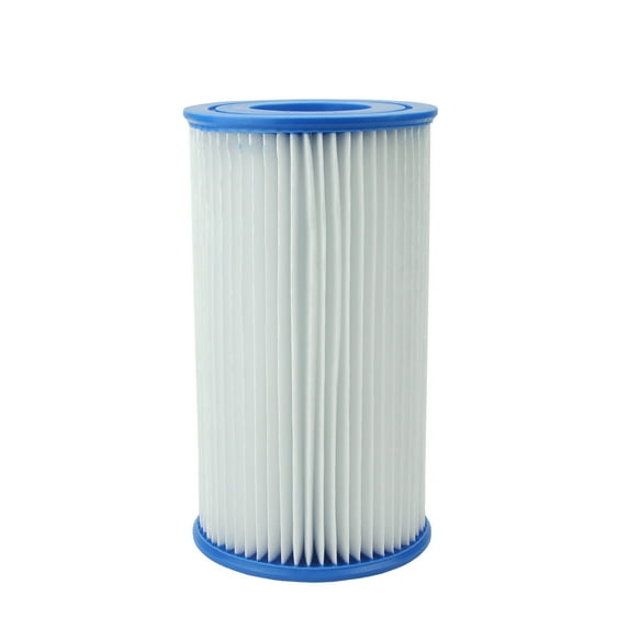 Pool Central 8" White and Blue Swimming Pool Replacement Filter Core Cartridge with Closed End