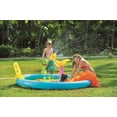 thumbnail image 1 of Pool Central 84.5" Inflatable Dinosaur Themed Children's Play Pool - Blue/Yellow, 1 of 3