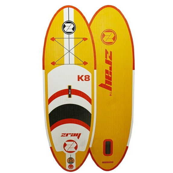 Pool Central 96" Red and Orange Inflatable Stand Up Paddle board for Children