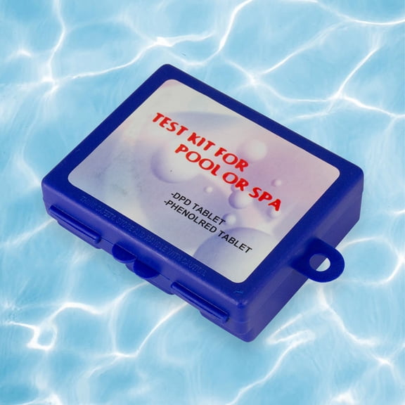 Pool Central Deluxe 2-Way Swimming Pool Test Tablet Kit with Case - Tests pH and Chlorine