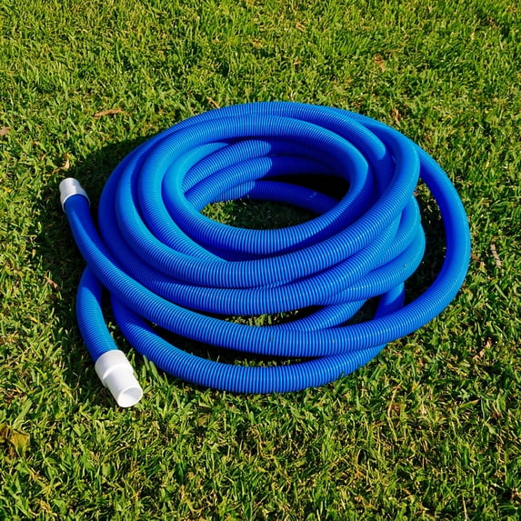 Pool Central Blow-Molded PE In-Ground Swimming Pool Vacuum Hose 36' x 1.25" - Blue