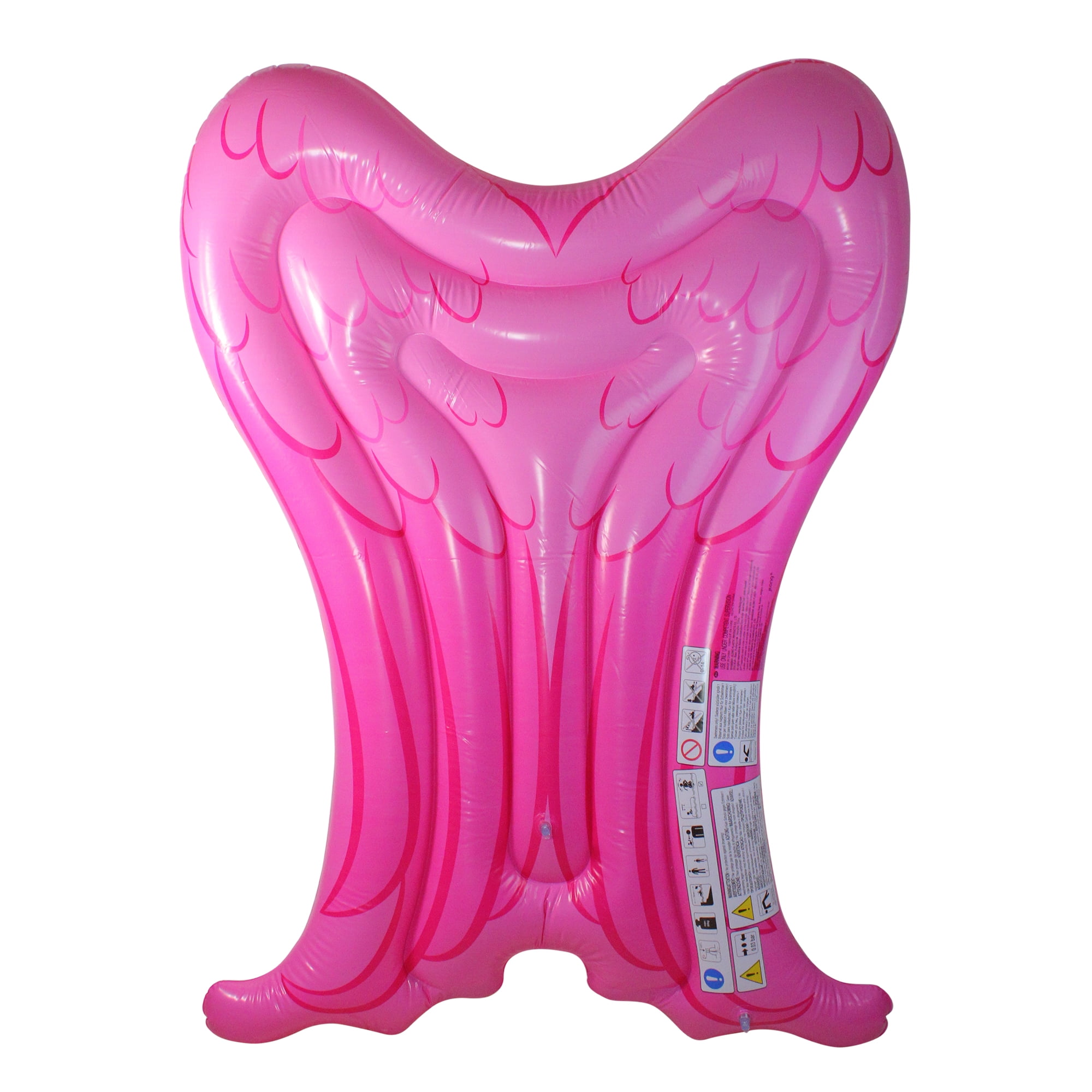 Pink Inflatble Pool Float Pool Central Inflatable Angel Wings Pool Mattress Float - 5' - Pink ...