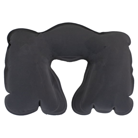 Pool Central Inflatable Comfort Travel Neck Air Pillow - 18" Gray