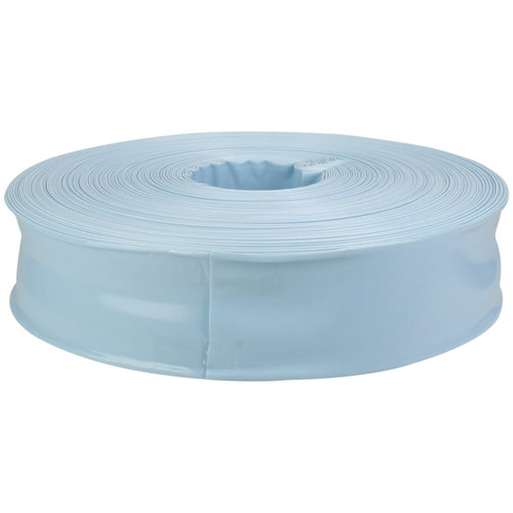 Pool Central Round Swimming Pool Filter Backwash Hose 200' x 1.5" - Light Blue