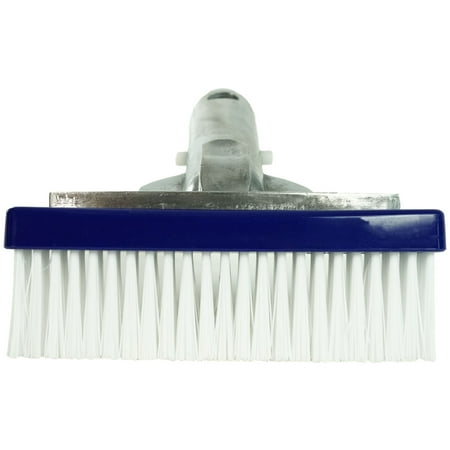 Pool Central Swimming Pool Bristle Brush Head with Aluminum Handle 5.5" - Blue