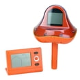 thumbnail image 1 of Pool Central Wireless Digital Swimming Pool Thermometer with Receiver Station 3.25" - Orange, 1 of 3