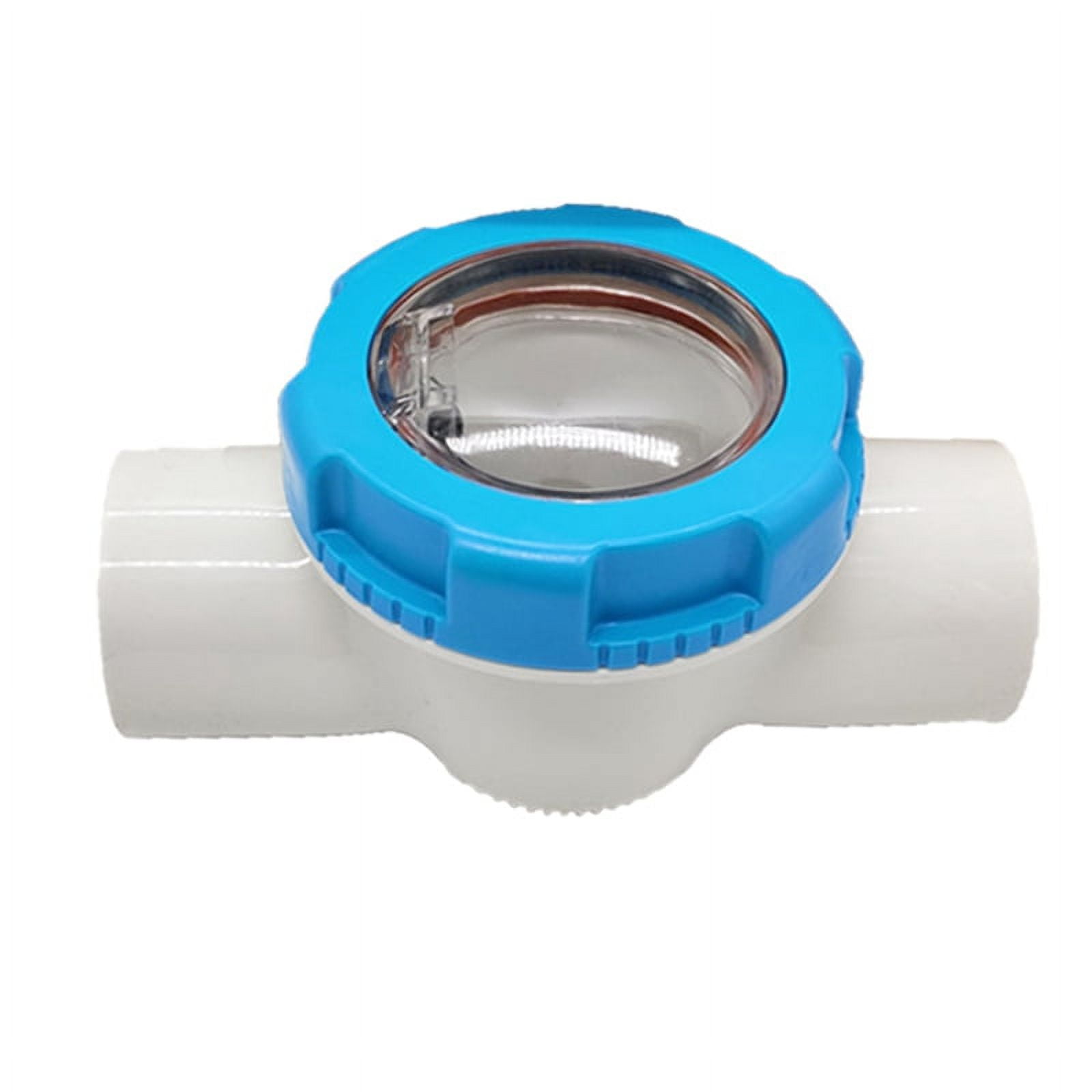 Pool Check Valve 2 Inch Corrosion Resistant Non Return Clear Chamber 