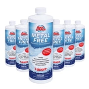 Pool Choice Metal Free Pool Water Metal Remover, 1-Quart, 6-Pack