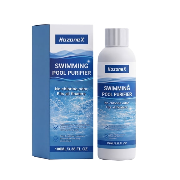 Premium Pool Clarifier Liquid (100ml) Fast-Acting Cloudy Water Remover & Coagulant for Swimming Pools, Hot Tubs, and Spa Water Maintenance