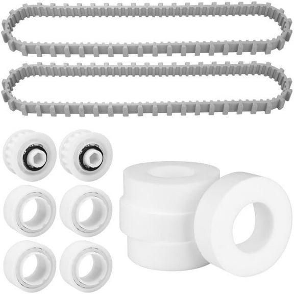 Pool Cleaner Accessories, The Climbing Ring Replacement 6101611-R4, Timing Track 9985006-R2 and 3884997-R6 Guide Wheels Pulley Gears Combo Kits for Maytronics Dolphin Nautilus cc Plus Parts