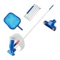 thumbnail image 1 of Pool Cleaning Kit with Telescopic Pole, Leaf Skimmer Net, Vacuum Head, and Mesh Bag for Above Ground Pools Maintenance, 1 of 8