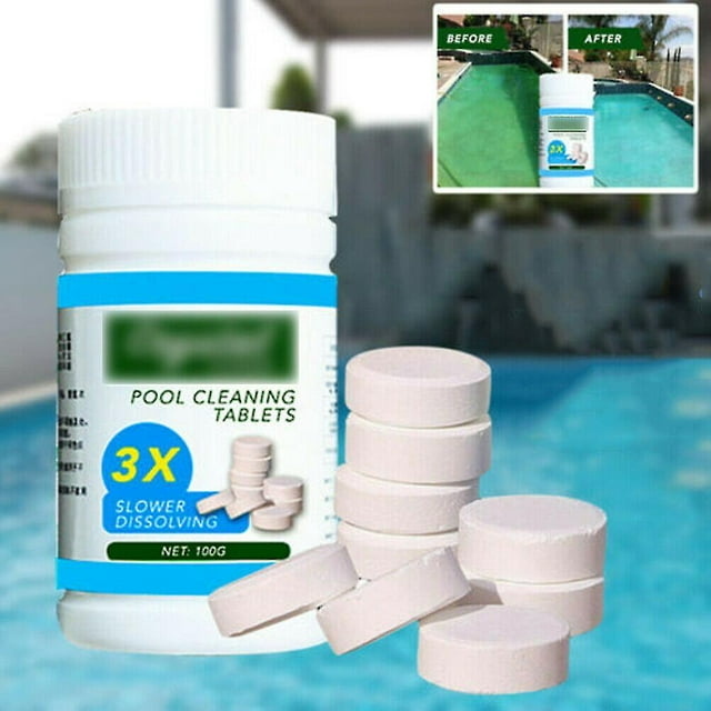 Pool Cleaning Tablet For Safe And Crystal Clear Water Protects Against