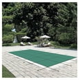 thumbnail image 1 of Pool Cover 14x26 ft Rectangular, Winter Inground Pool Cover, Triple Stitched PP Mesh, Safety Cover w/Installation Hardware - Green, 1 of 7
