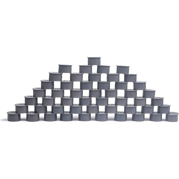 Pool Cover Compatible for Fence Hole Deck Patio Ground Pool Caps (50pcs, Grey)