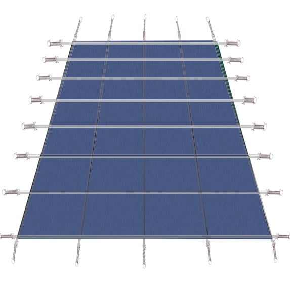 Pool Covers for Inground Pools 18x36ft, Winter Inground Pool Cover, Rectangle Pool Cover Pool Tarps for Inground Pool, Triple Stitched for High Strength, Hardware Included, Blue